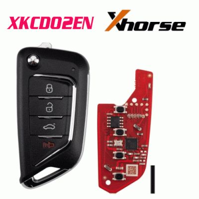 XKCD02EN Wire Remote Key KAI DLK Filp 4 Buttons