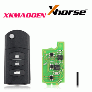 XKMA00EN Wire Remote Key Mazda Flip 3 Buttons