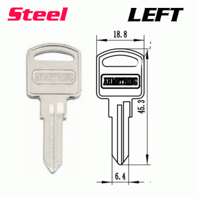 Y-001B Steel Desk door key Blanks Left side Wholesale