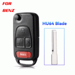 CKS-26 Flip Remote Key shell 4 Button for Mercedes Benz hu64