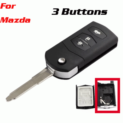 CKS-170 3 Button Remote Car Key Shell For Mazda