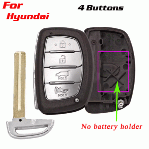 CKS-401 4 Buttons Smart Remote Key Case Fob for HYUNDAI