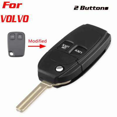 CKS-262 Modified Flip car key shell for Volvo 2 Buttons