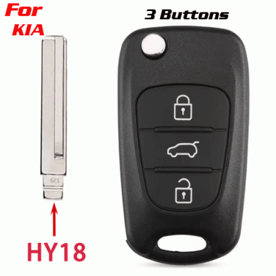 CKS-352 Flip Remote Car Key Auto Shell Case For Kia HY18