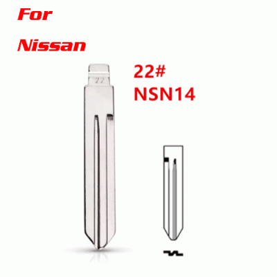 XH-B22 key blade 22# NSN14 for Nissan Sunny Tiida Teana