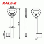 S-039 kale-2 Zinc alloy key blank for door locks