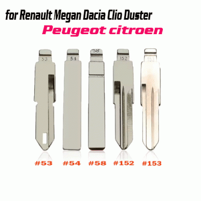 XH-B53 Key Blank VAC102 NE72 HU136 #53 #54 #58 #152 #153