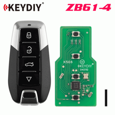 G-114 ZB61-4 Universal Smart Remote Key 4 Buttons