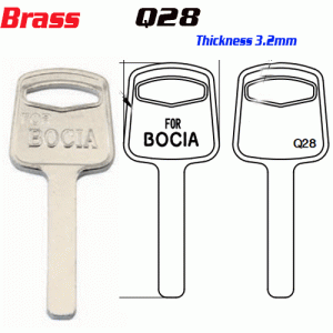 P-598 Thickness 3.2MM BOCIA House key Blanks suppliers