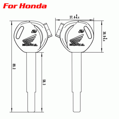 Z-027 Factory-Direct Honda Motorcycle Key Blank Manufacturer