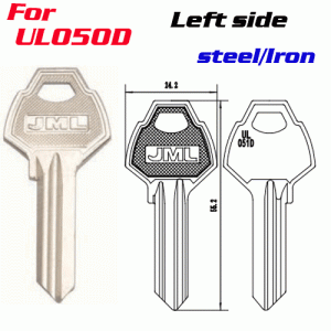M-077 steel Iron UL050D LEFT side key blanks supplier