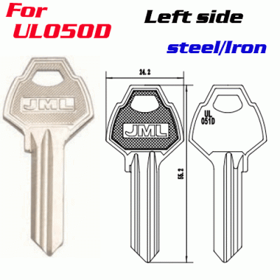 M-077 steel Iron UL050D LEFT side key blanks supplier