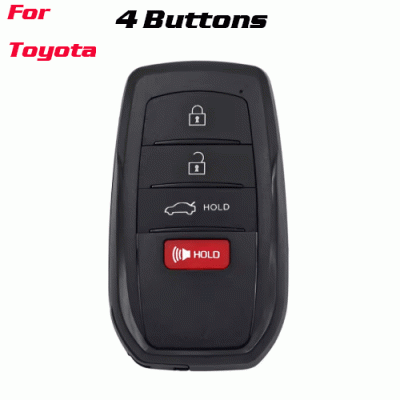 CKS-514 5 Buttons Remote Key Shell Case Cover Fob for TOYOTA