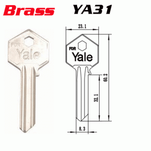 M-027B brass House Key Blanks YA31 Wholesale