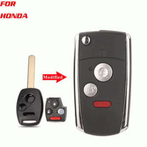 CKS-39 3 Buttons Modified Folding Filp Remote Key Shell for hond
