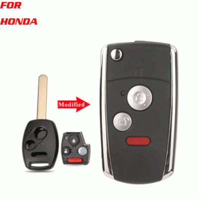 CKS-39 3 Buttons Modified Folding Filp Remote Key Shell for hond