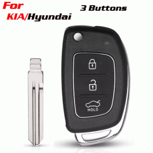 CKS-383 Flip Remote Car Key Shell Case For Hyundai 3 Buttons