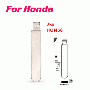 XH-B25 HON66 Flip Blank key Blade 25# HON66FH for Accord Fi