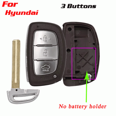 CKS-400 3 Buttons Smart Remote Key Case Fob for HYUNDAI