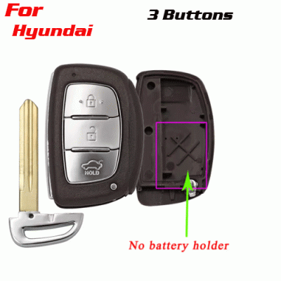 CKS-405 3 Buttons Smart Remote Key Case Fob for HYUNDAI