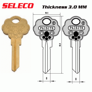 F-013 PAISITE Thickness 3.0MM key Blank Supliers