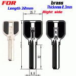 K-293 Brass Thickness 2.3mm 32 Length House Key Blanks Right