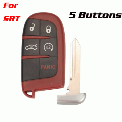 CKS-97 5 Butttons Car Key Case Shell Fob For SRT