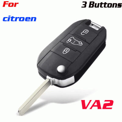 CKS-429 Remote Car Key Case For Citroen 3 Buttons
