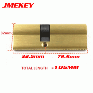 LOCK-27 Brass Door Lock cylinder Lengthened 32.5 mm-72.5mm
