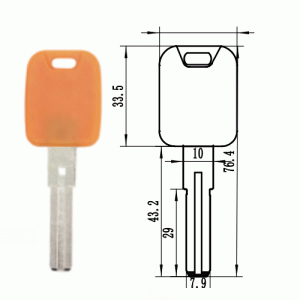 K-169 Plastic New Lock key Blanks suppleirs