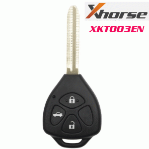 xKTO03EN Wire Remote Key Toyota Flat Left 3 Buttons