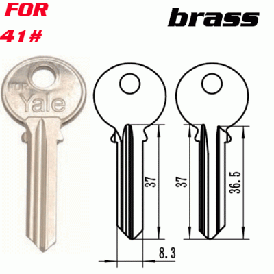 M-062 Brass yale Right side key blanks quality supplier