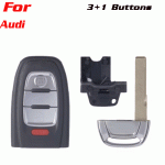 CKS-283 3+1 Button smart remote Car Key Case Shell For Audi