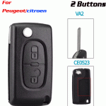 CKS-424 2 Buttons Remote Car Key Shell For Peugeot VA2