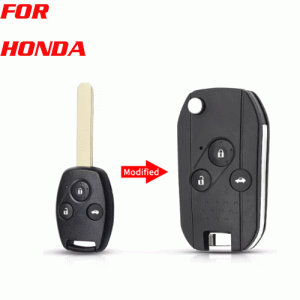 CKS-37 Modified Filp Remote Key Shell For Hond 3 Buttons