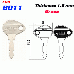 F-082 Brass Thickness 1.8 mm B011 door key Blanks