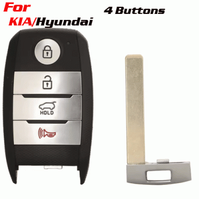 CKS-393 4 Buttons Car Key Cover Case Shell For KIA