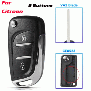 CKS-441 Modified Version Car Key For Peugeot 2 Buttons VA2