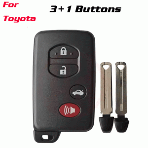 CKS-497 Car Key Shell Smart Key Case for Toyota 3+1 Buttons