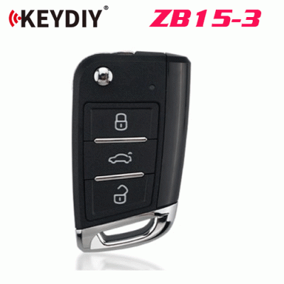 G-090 ZB15-3 Universal Smart Flip Remote Key 3 Buttons for VW