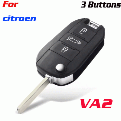 CKS-430 Remote Car Key Case For Citroen 3 Buttons VA2 BLADE