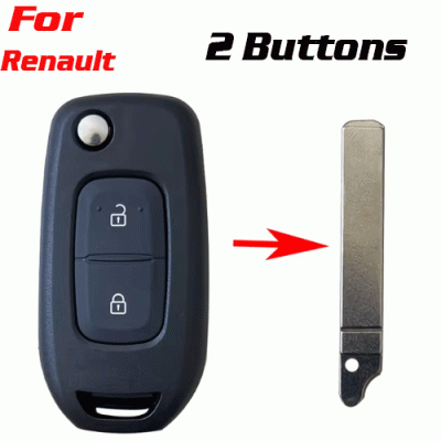 CKS-311 Car Key Case For Renault 2 Buttons
