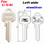 M-078 steel Iron U-5AI LEFT side key blanks supplier