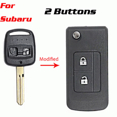 CKS-213 Modified Flip Remote car Key Shell 2 Buttons for Subaru