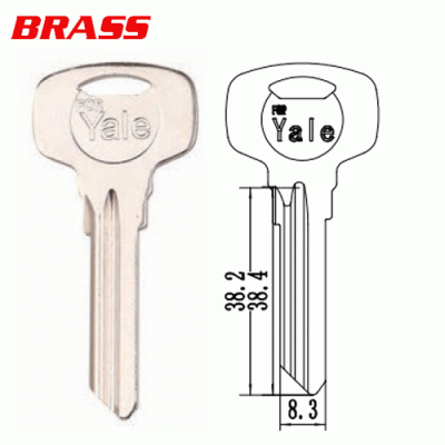 M-007A Brass FOR YALE YA111 House Key Blanks