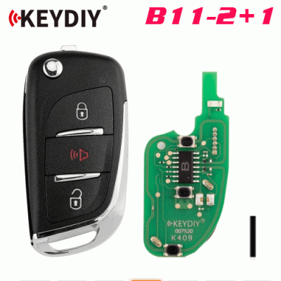 G-023 B11-2+1 Universal Flip Remote Key 2+1 Buttons for Peugeot
