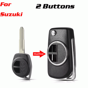 CKS-225 Folding Modified Car key Shell For Suzuki 2 Buttons