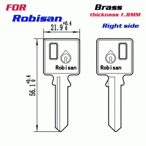 F-276 Steel Thickness 1.8mm Robisan door key blanks Right