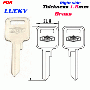F-093 Brass Thickness 1.8 mm LUCKY door key Blanks RIGHT