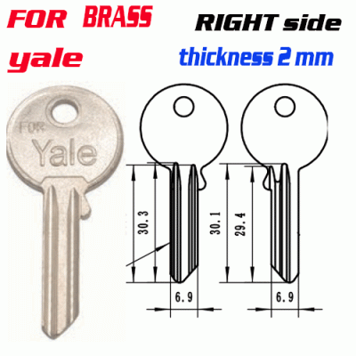 M-069 Brass F13 Right side key blanks supplier